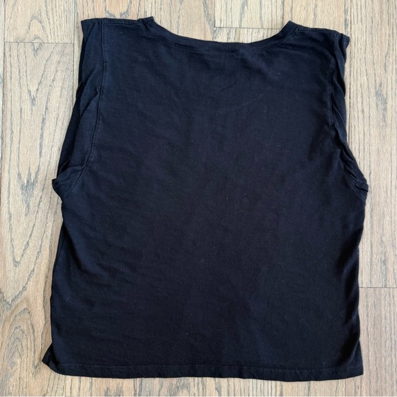 Final Touch Women’s Washed Black Slub Muscle Tank Top Size Small - Picture 9 of 9